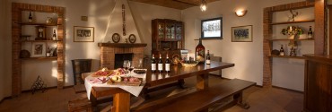 La sala degustazioni