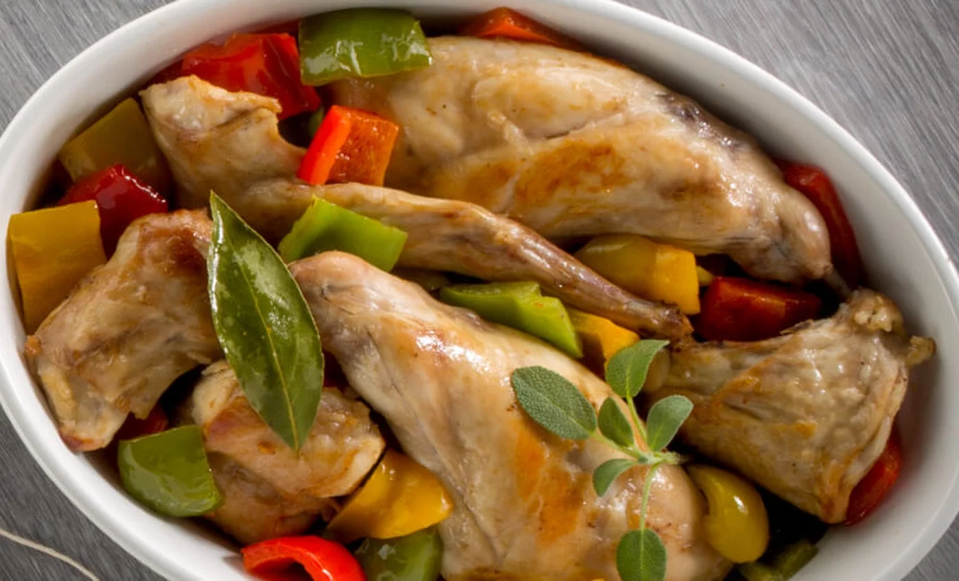 Rabbit with peppers