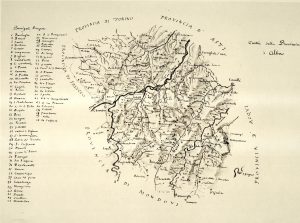 Clemente Rovere - 1837 Carta della Provincia d'Alba