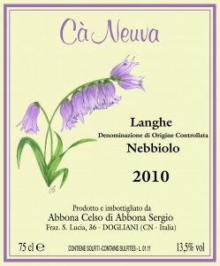 Langhe Nebbiolo 2010 Cà Neuva