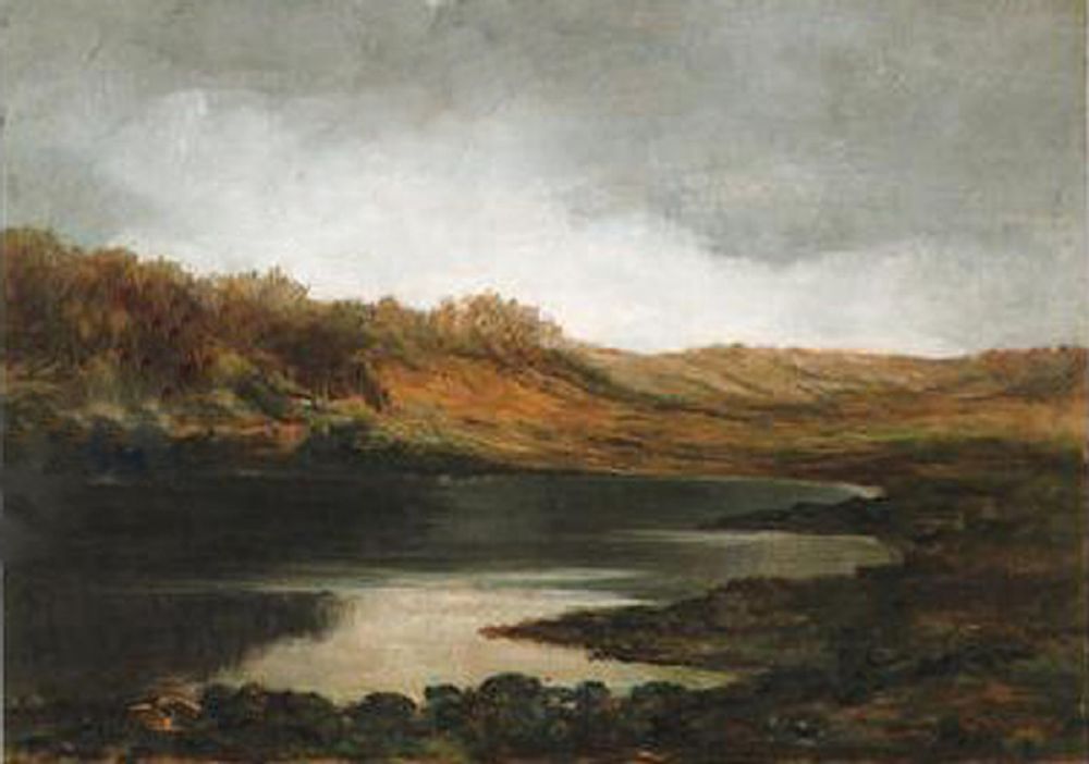 Senza titolo. cm 31x43 olio su tavola.