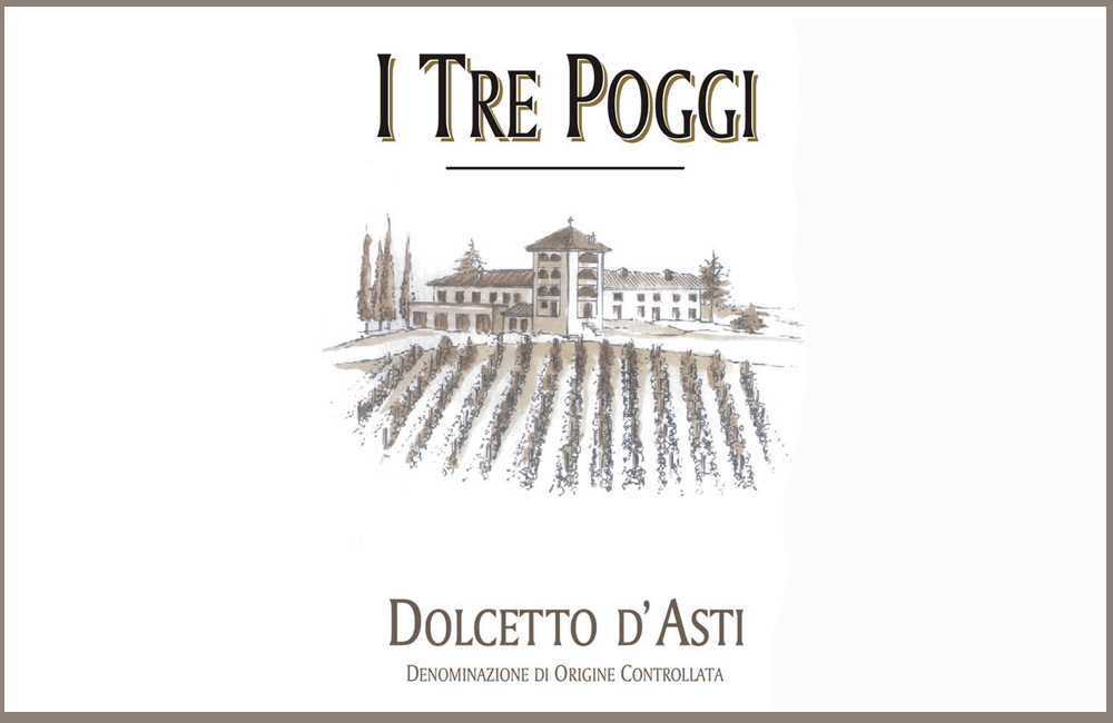 Dolcetto d’Asti DOC 2011 – I Tre Poggi (label)