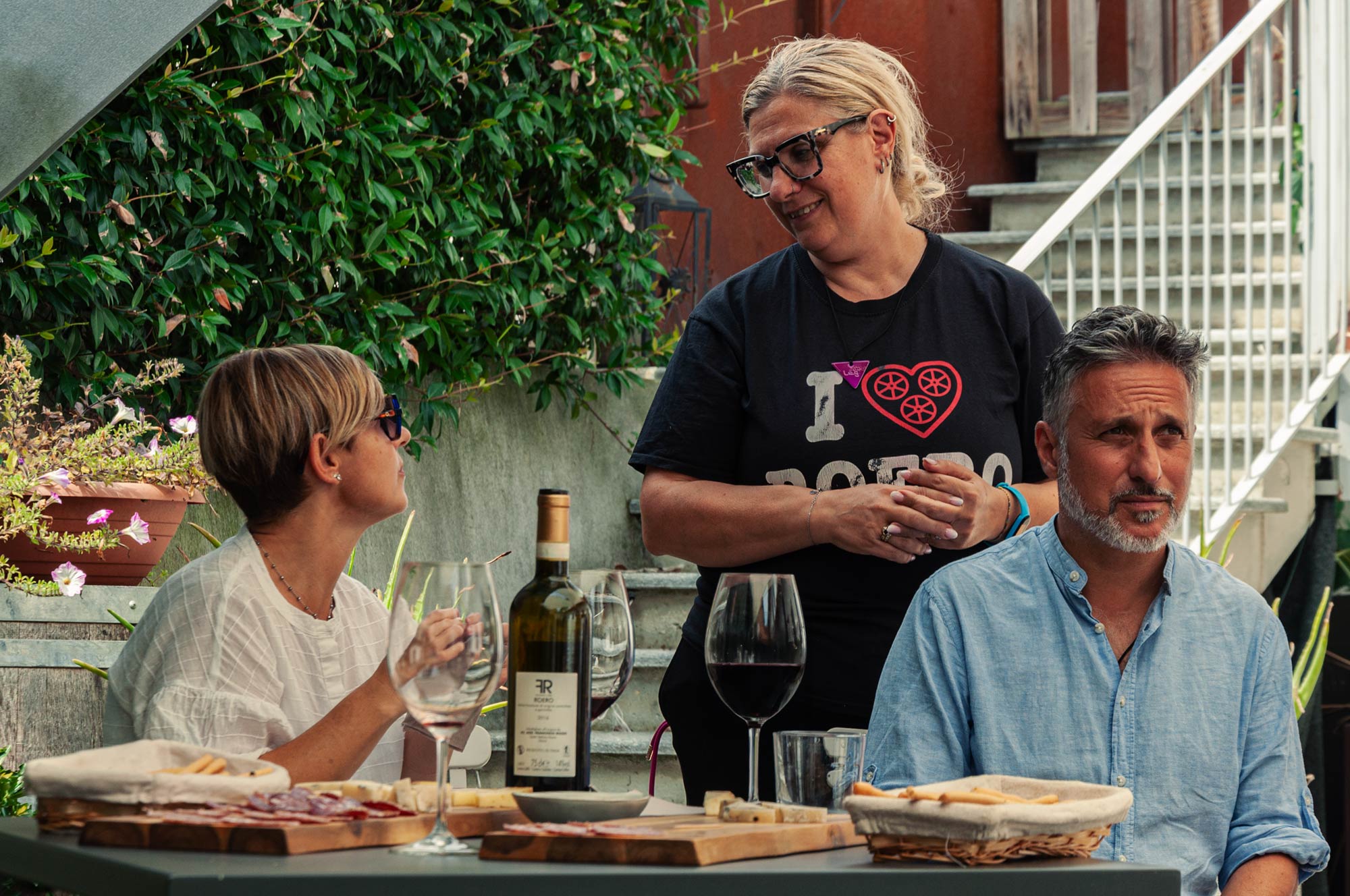 Francesco Rosso - La degustazione all'aperto durante la bella stagione