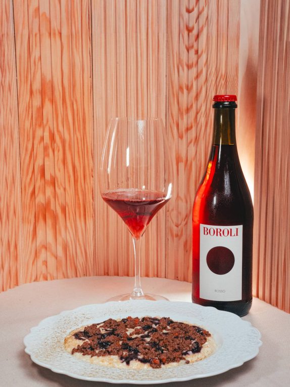 Locanda del Pilone - Hare risotto paired with Boroli Rosso