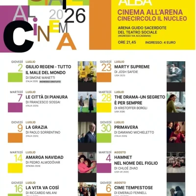estate all'arena alba - eventi